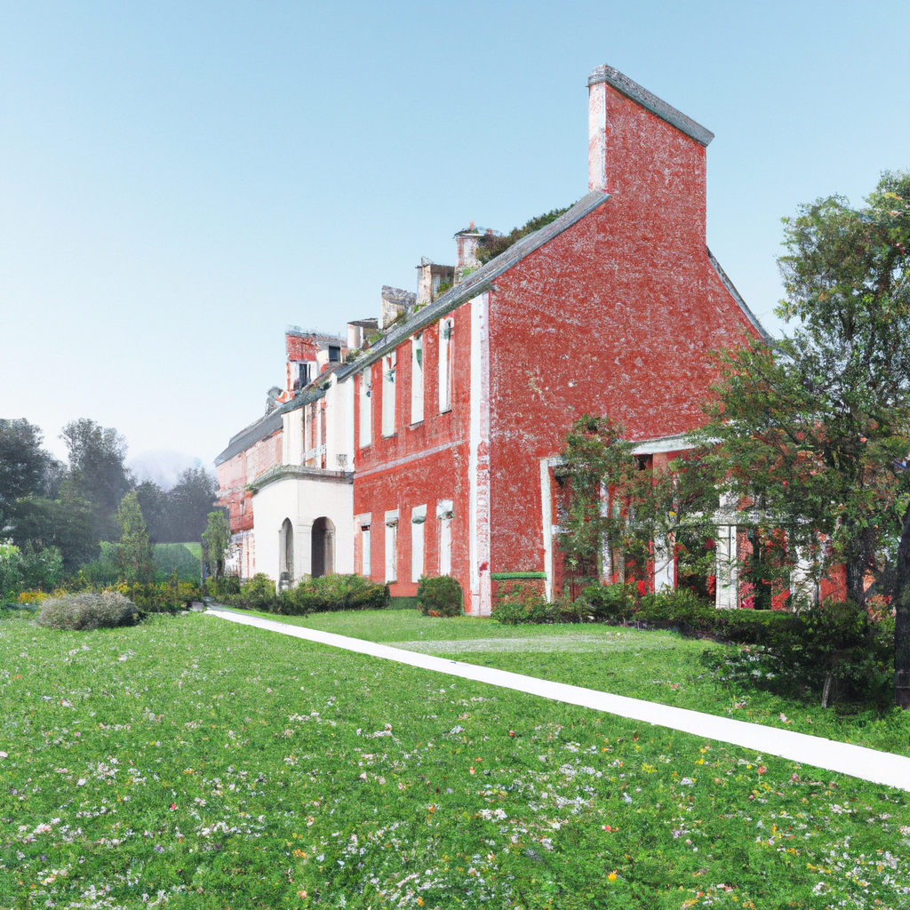 Villa italiana con prato verde